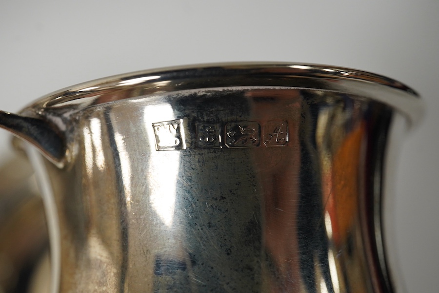 A modern silver Armada dish, London, 1990, 14.7cm and a modern silver baluster christening mug, 9.3oz. Condition - fair to good